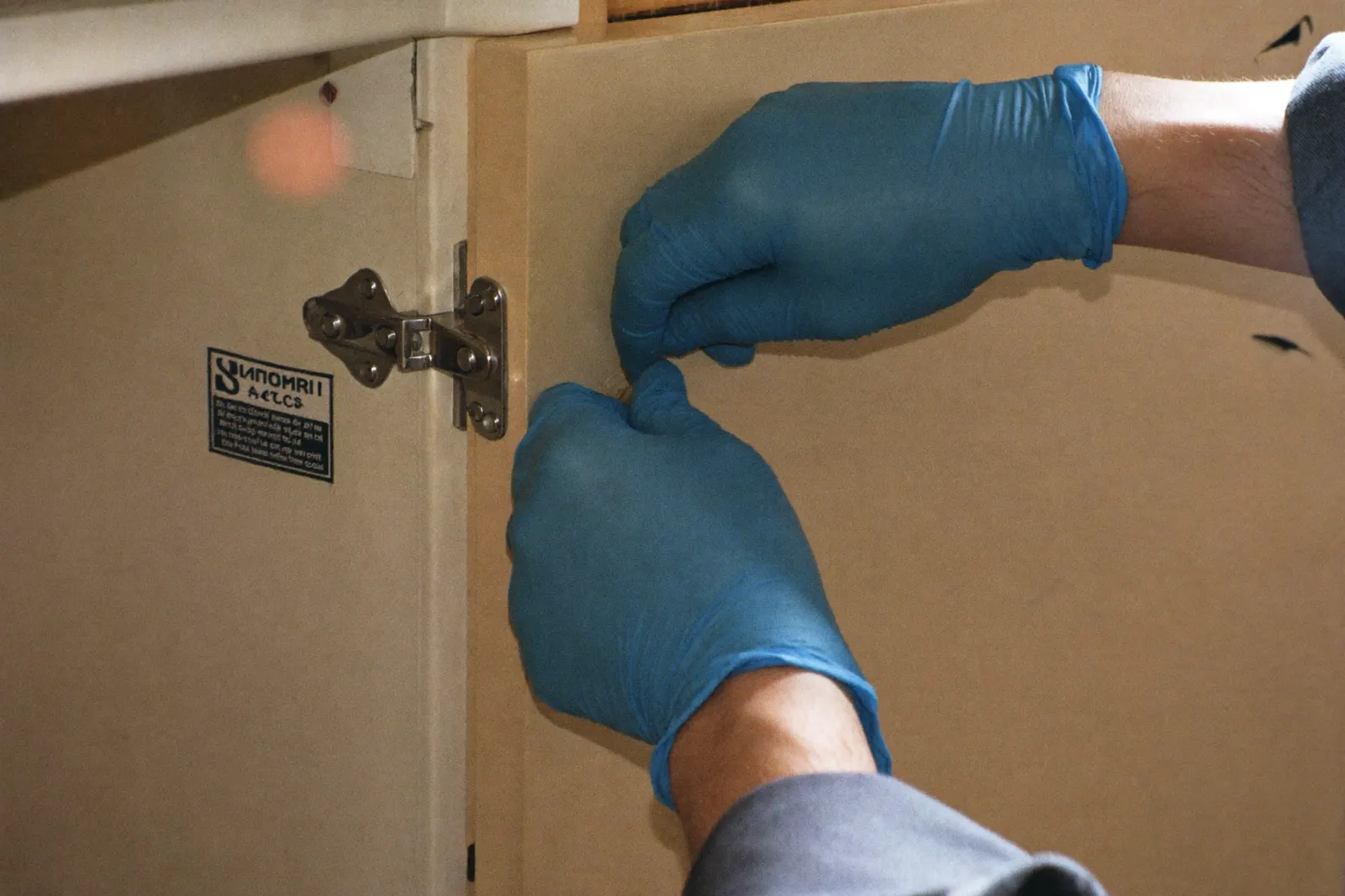 Inspection d'une infestation de cafards en cuisine